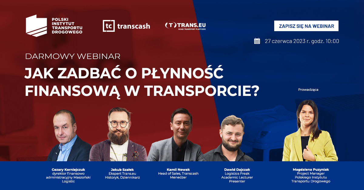 Jak zadbać o płynność finansową w transporcie? Darmowy webinar