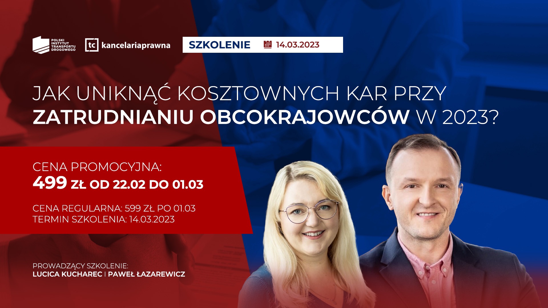 Zapraszamy na szkolenie “Jak uniknąć kosztownych kar przy zatrudnianiu obcokrajowców w 2023?”