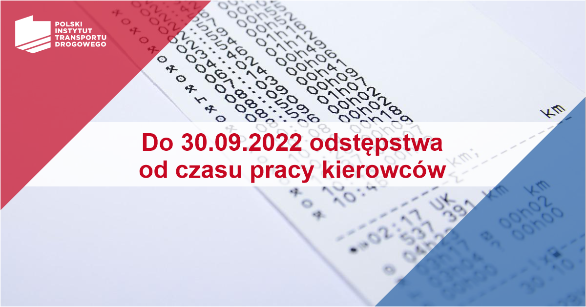Do 30 września kierowcy mogą dłużej jeździć