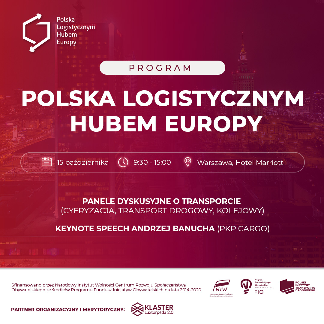 AKTUALIZACJA! Konferencja 'Polska Logistycznym Hubem Europy' przeniesiona do sieci