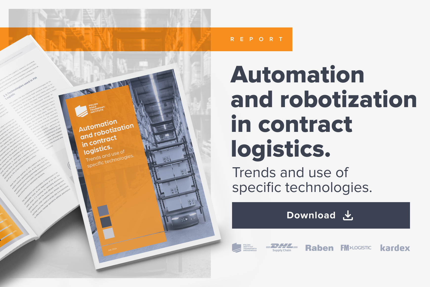 Automation and robotization in contract logistics. Trends and use of specific technologies.