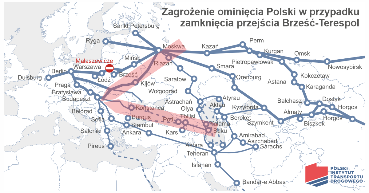 Zagrożenia dla Polski na Nowy Jedwabny Szlak wynikające z zamknięcia przejścia granicznego z Białorusią